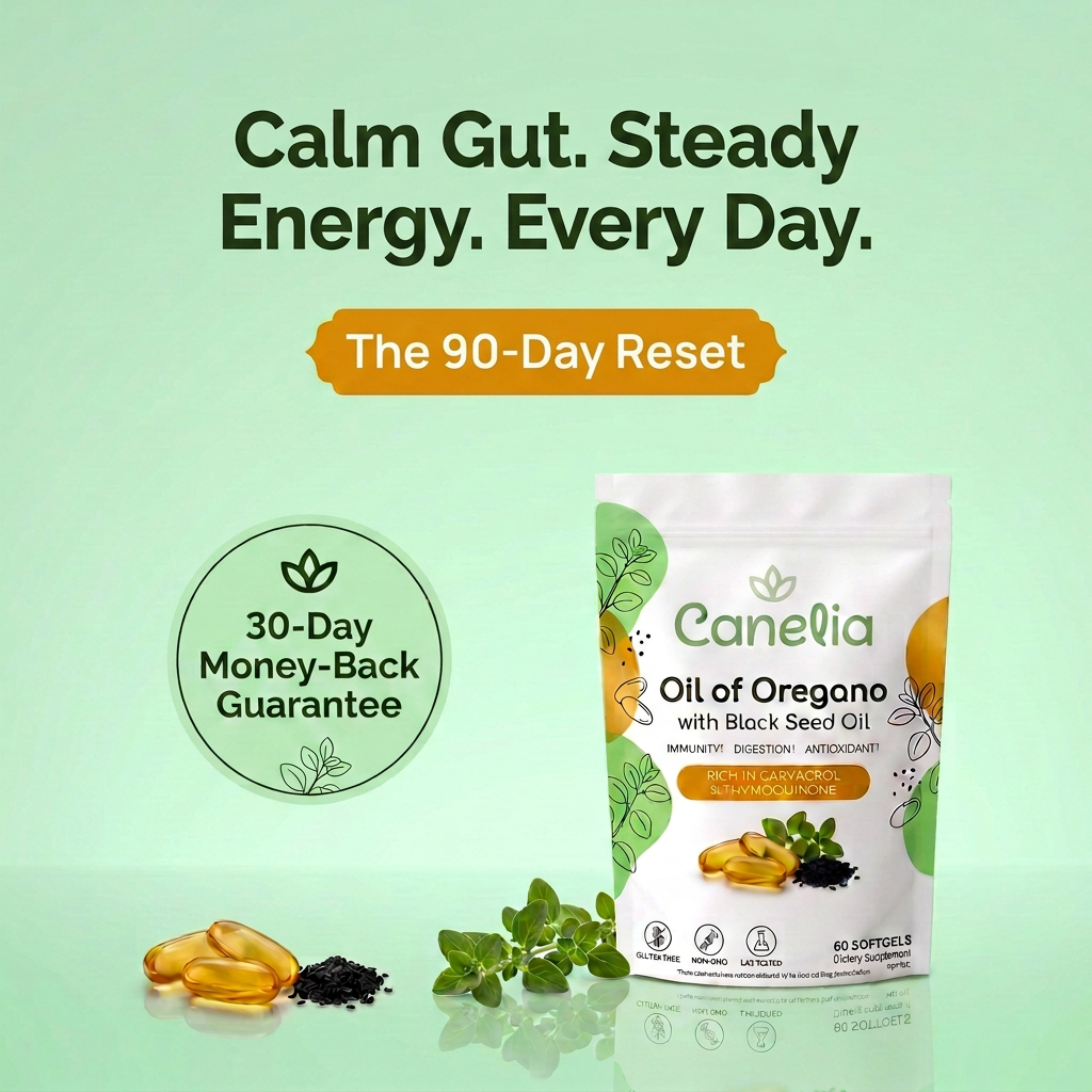 Canelia® Oil of Oregano with Black Seed Oil Softgels