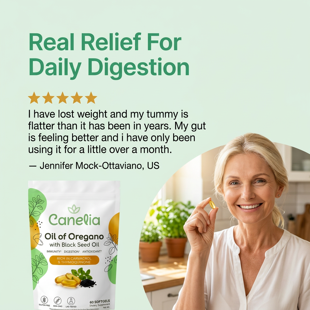 Canelia® Oil of Oregano with Black Seed Oil Softgels